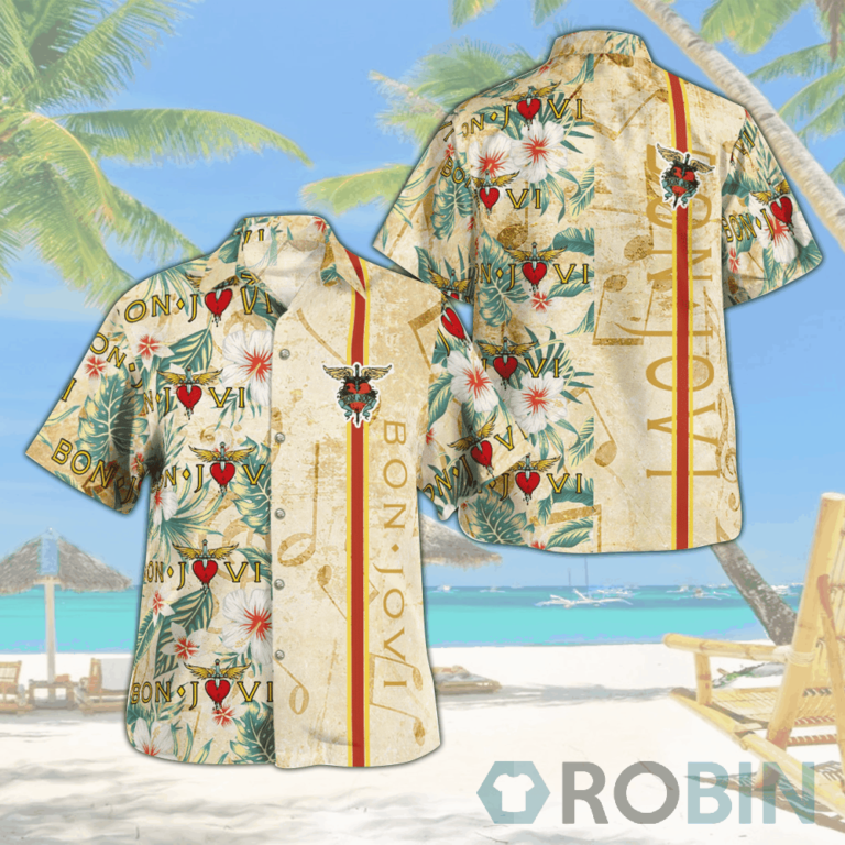 Bon Jovi Band Hawaiian Shirts Beach Short