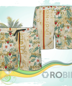 Bon Jovi Band Hawaiian Shirts Beach Short
