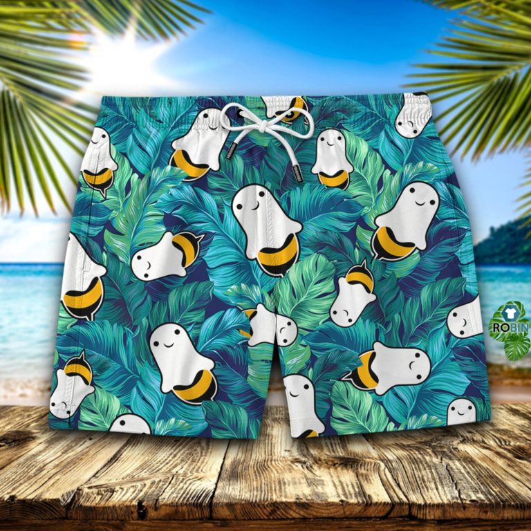 Boo Bees Pattern Hawaiian Short