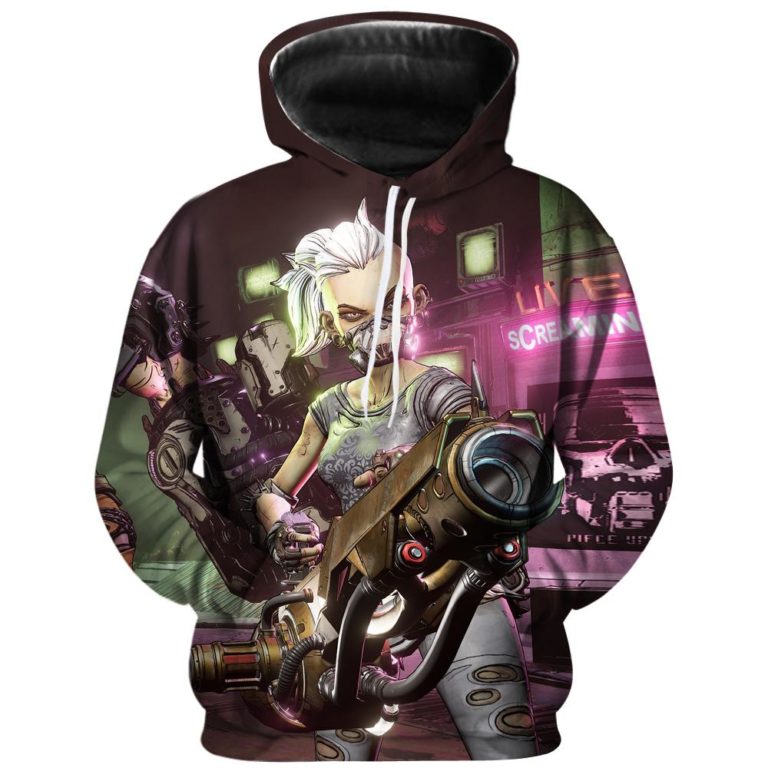 Borderlands 3 Hoodie Shirts – 3D Printed Casual Hooded RB3630