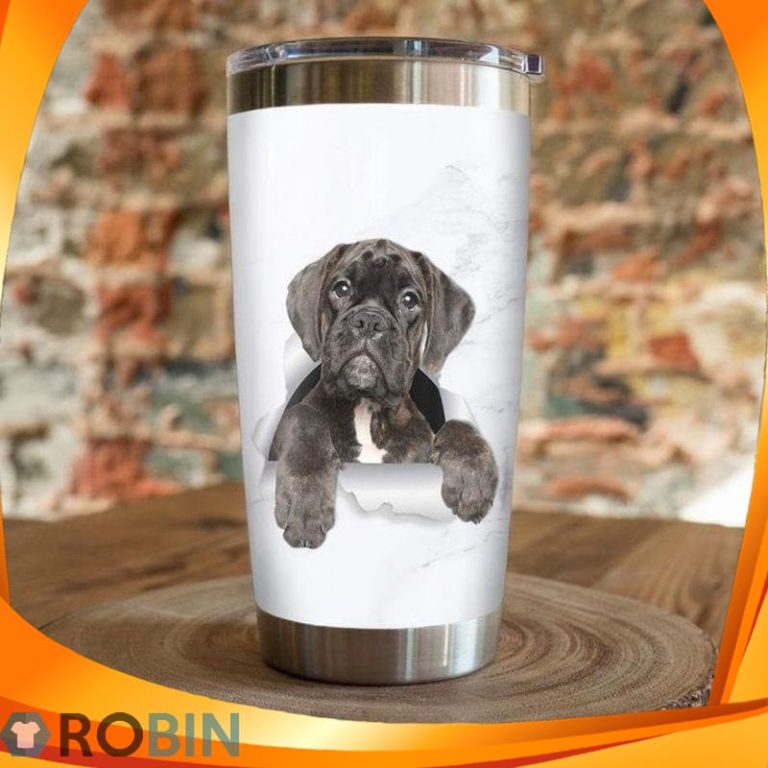 Boston Boxer Dog Tumbler