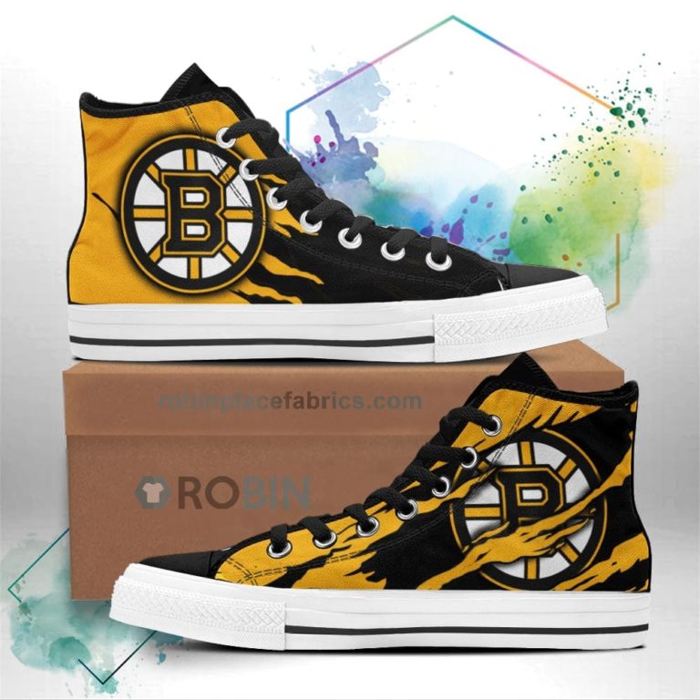 Boston Bruins Shoes Custom High Top Sneakers