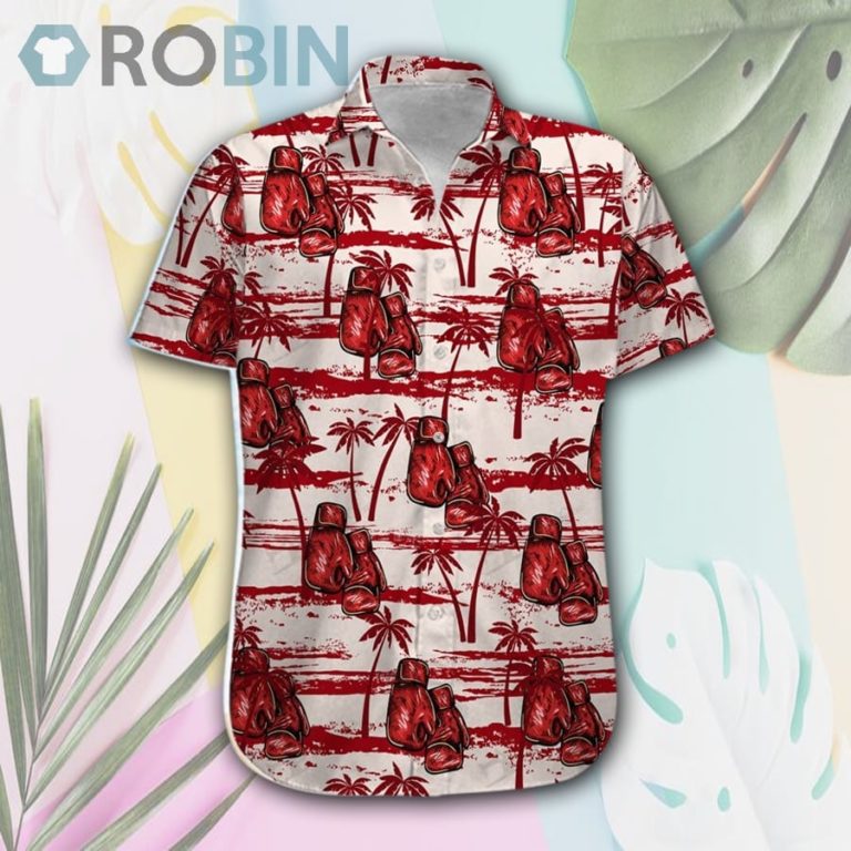 Boxing Gloves Red Hawaii Shirt & Shorts
