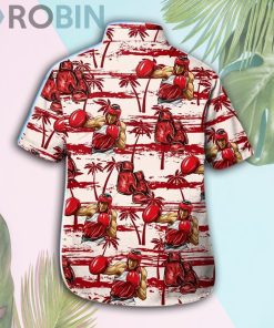 Boxing Red Palm Tree Hawaii Shirt & Shorts