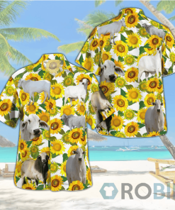 Brahman Cattle Loves Hawaiian Shirts Beach Short Brahman Cattle Loves Hawaiian Shirts Beach Short