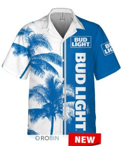 Bud Light Palm Tree Hawaiian Shirt