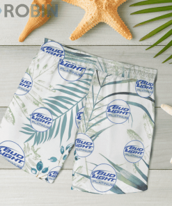 Bud Light Platinum Beer Hawaiian Shirts Beach Short