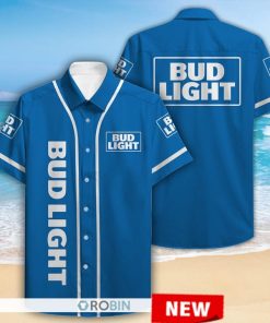 Bud Light Short Sleeve Hawaiian Shirt