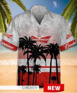 Budweiser Palm Tree Hawaiian Shirt