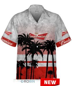 Budweiser Palm Tree Hawaiian Shirt