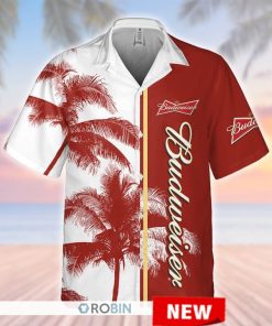 Budweiser Palm Tropical Hawaiian Shirt Budweiser Palm Tropical Hawaiian Shirt