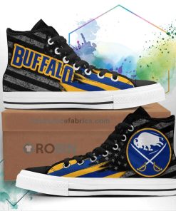Buffalo Sabres High Top Shoes Custom American Flag Sneakers
