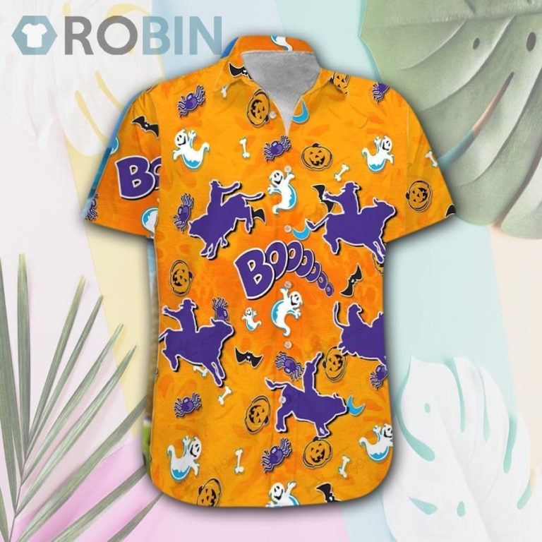 Bull Riding Halloween Hawaii Shirt & Shorts