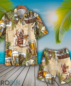 Bulldog Beer Hawaiian Shirt and Shorts Bulldog Beer Hawaiian Shirt and Shorts