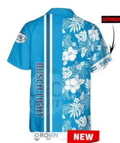 Busch Light Hibiscus Custom Hawaiian Shirt