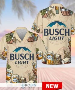 Busch Light Short Sleeve Hawaiian Shirt