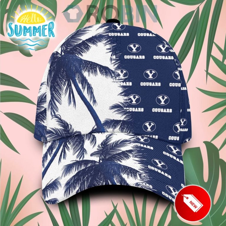BYU Cougars Palm Trees Hawaiian Summer Classic Baseball Cap Hat