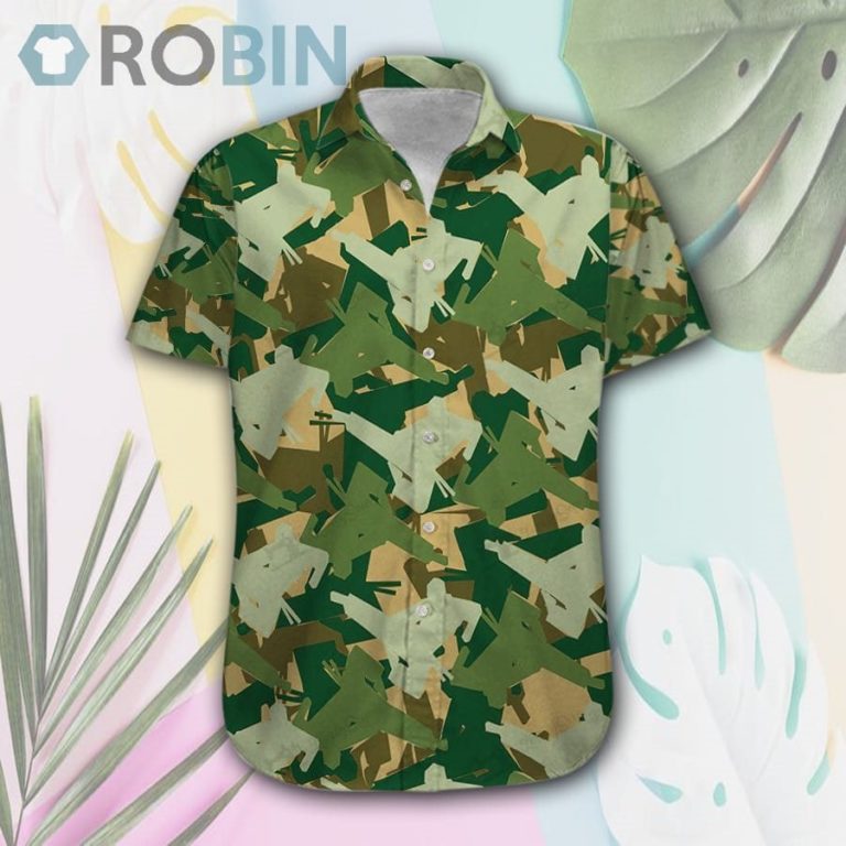 Camo Karate Hawaii Shirt & Shorts