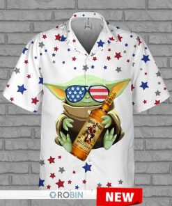 Captain Morgan Baby Yoda Hawaiian Shirt