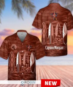 Captain Morgan Surfing Hawaiian Shirt
