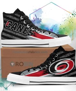 Carolina Hurricanes High Top Shoes Custom American Flag Sneakers