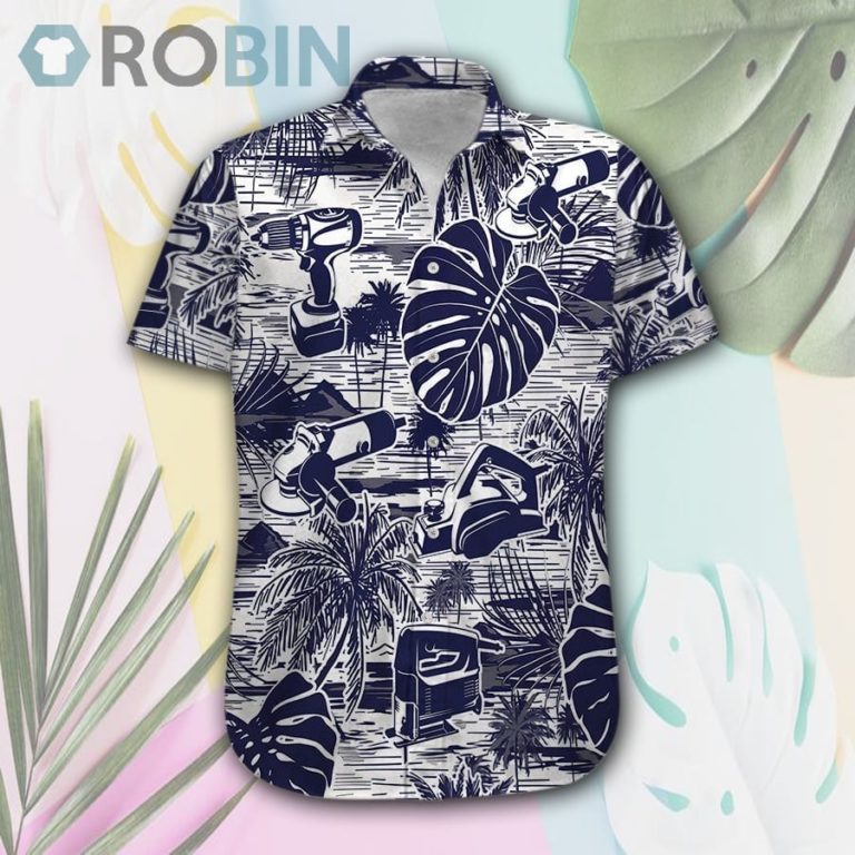 Carpentry Tools Tropical Hawaii Shirt & Shorts