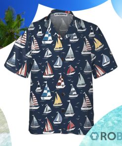 Cartoon Boat Pattern Hawaiian Shirt Cartoon Boat Pattern Hawaiian Shirt