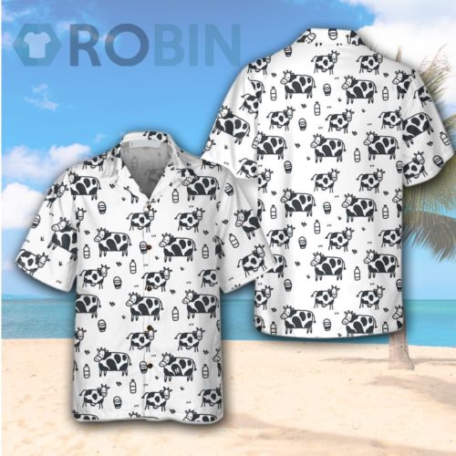 Cartoon Cow Hawaiian Shirt | RobinPlaceFabrics | Reviews on Judge.me