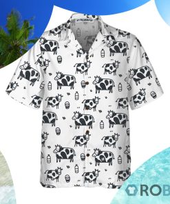 Cartoon Cow Hawaiian Shirt
