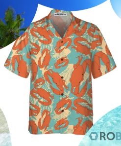 Cartoon Crab Hawaiian Shirt