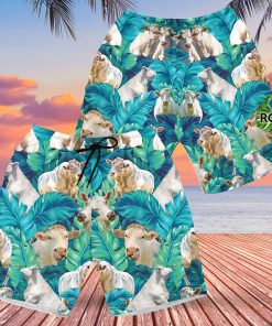 Charolais Cattle Shorts Charolais Cattle Lovers Hawaiian Shorts