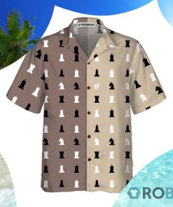 Chess Pattern Patchwork Hawaiian Shirt
