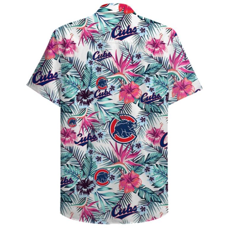 Chicago Cubs Hawaii Shirt and Beach Shorts Flip Flops