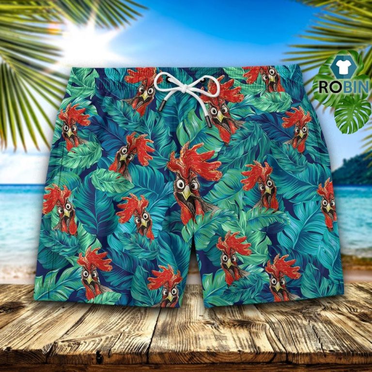 Chicken Seamless Pattern Hawaiian Short