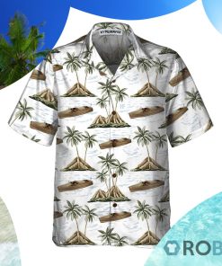 Chris-Craft Boat Pattern Hawaiian Shirt