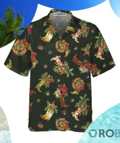 Christmas Cowboy Boots Christmas Hawaiian Shirt Christmas Cowboy Boots Christmas Hawaiian Shirt
