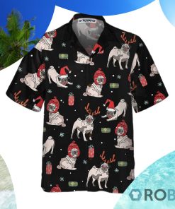 Christmas Pug Dog Hawaiian Shirt Christmas
