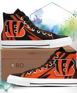Cincinnati Bengals High Top Shoes Custom Mix Sneakers