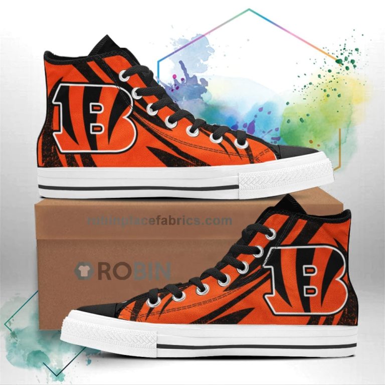 Cincinnati Bengals High Top Shoes Custom Sneakers Fan Gifts