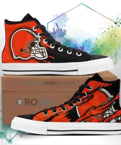 Cleveland Browns Shoes Custom High Top Sneakers