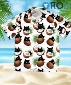 Coconut And Cat Summer Vacation Hawaiian Shirt
