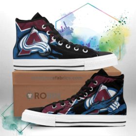colorado avalanche shoes custom high top sneakers