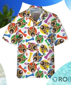 Colorful And Playful German Shepherd Hawaiian Shirt
