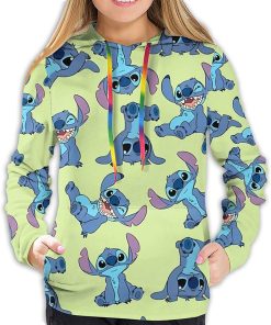 Colorful Cartoon Loli & Stitch Hoodeds