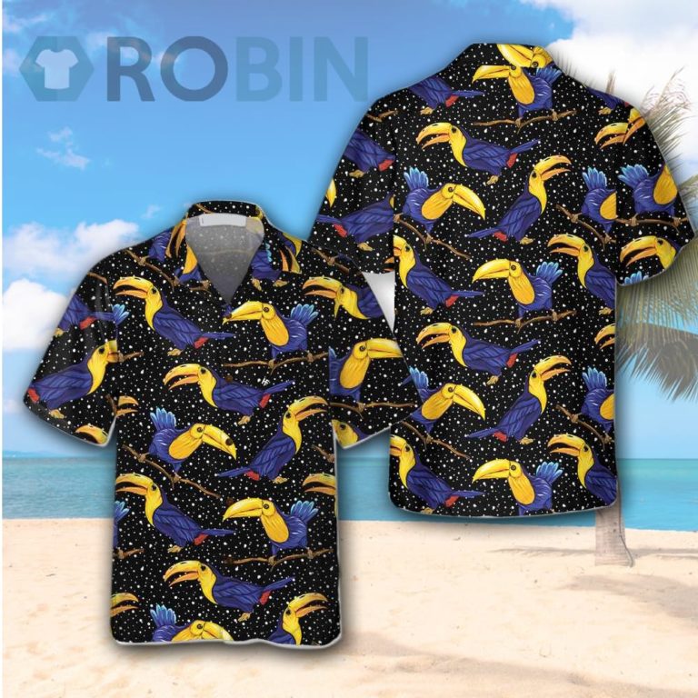 Colorful Toucan Summer Hawaiian Shirt
