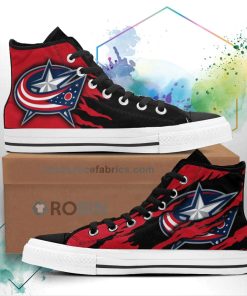 Columbus Blue Jackets Shoes Custom High Top Sneakers Columbus Blue Jackets Shoes Custom High Top Sneakers