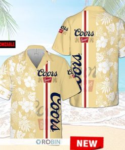 Coors Banquet Floral Customize Hawaiian Shirt