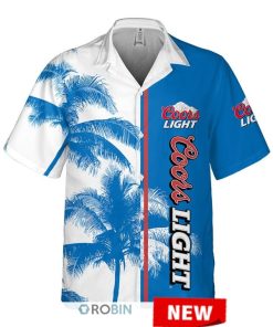 Coors Light Palm Tree Hawaiian Shirt