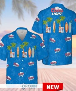 Coors Light Tropical Hawaiian Shirt