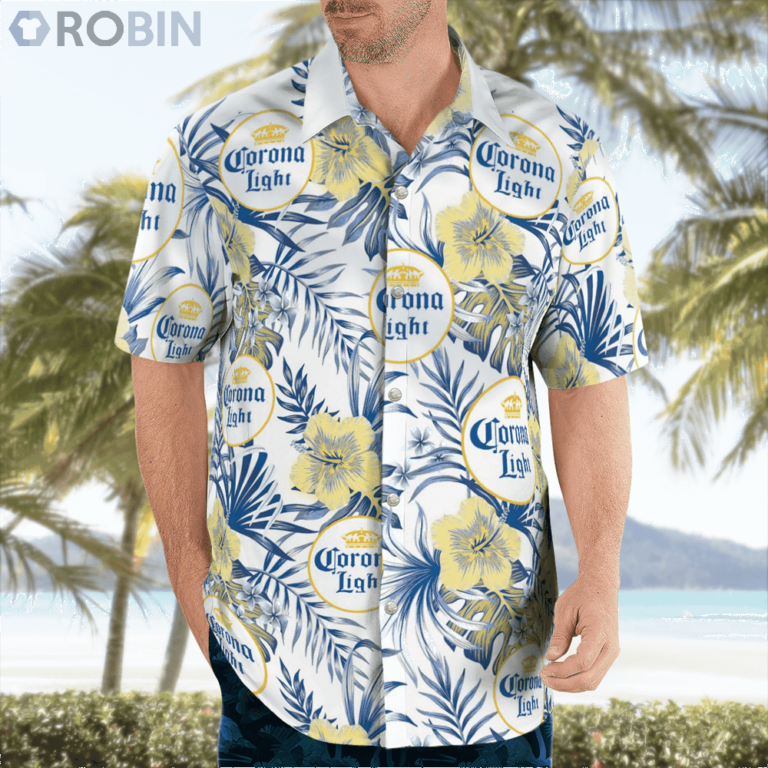 Corona Light Beer Hawaiian Shirts Beach Short